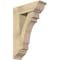 Ekena Millwork Merced Traditional Rough Sawn Bracket w/ Offset Brace, Douglas Fir, 8"W x 24"D x 36"H BKT0806X24X36MRC01RDF - alternate 1